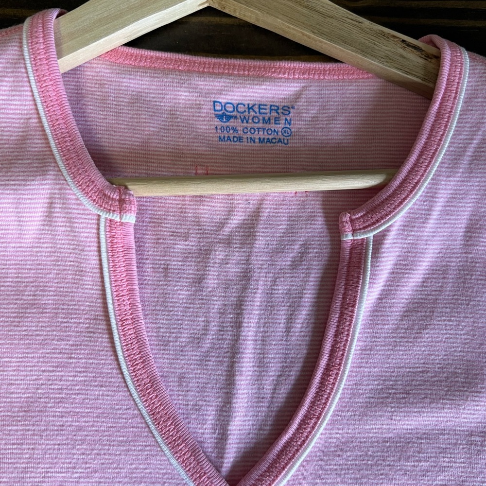 Dockers Pink Short Sleeve Tee - Picture 2 of 4
